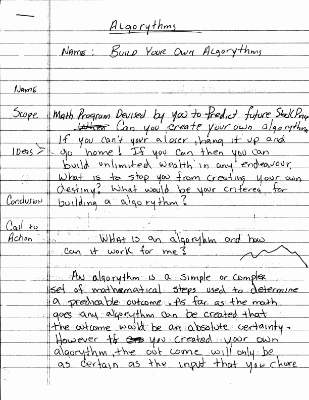Original notes page 1